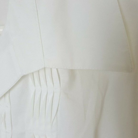 Vintage Dressbarn Women's White Blouse Pleated 1X - Picture 8 of 12